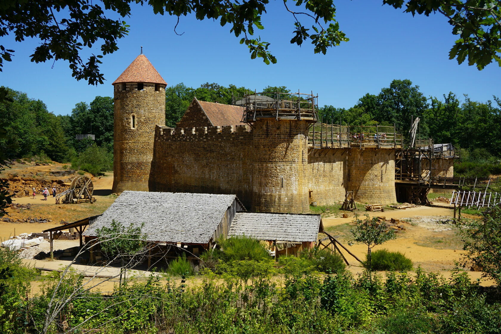 Les plans du château - Guédelon