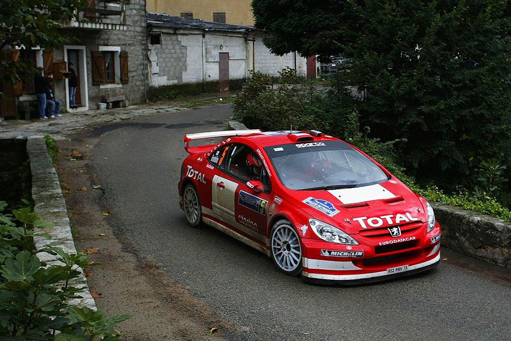 Маркус Гронхольм и Тимо Раутиайнен, Peugeot 307 WRC (952 PRV 75), ралли Корсика 2004