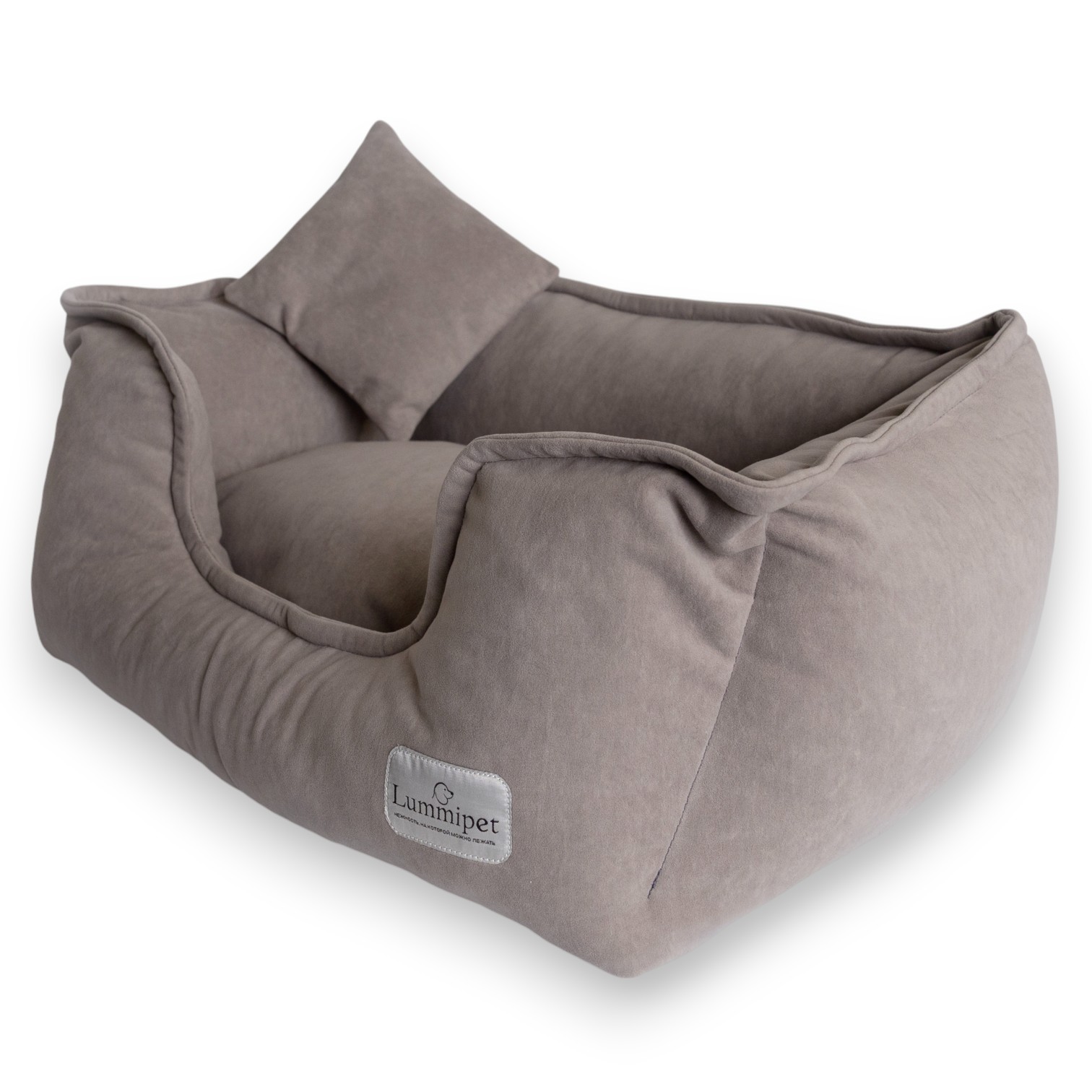 лежанка велюр какао