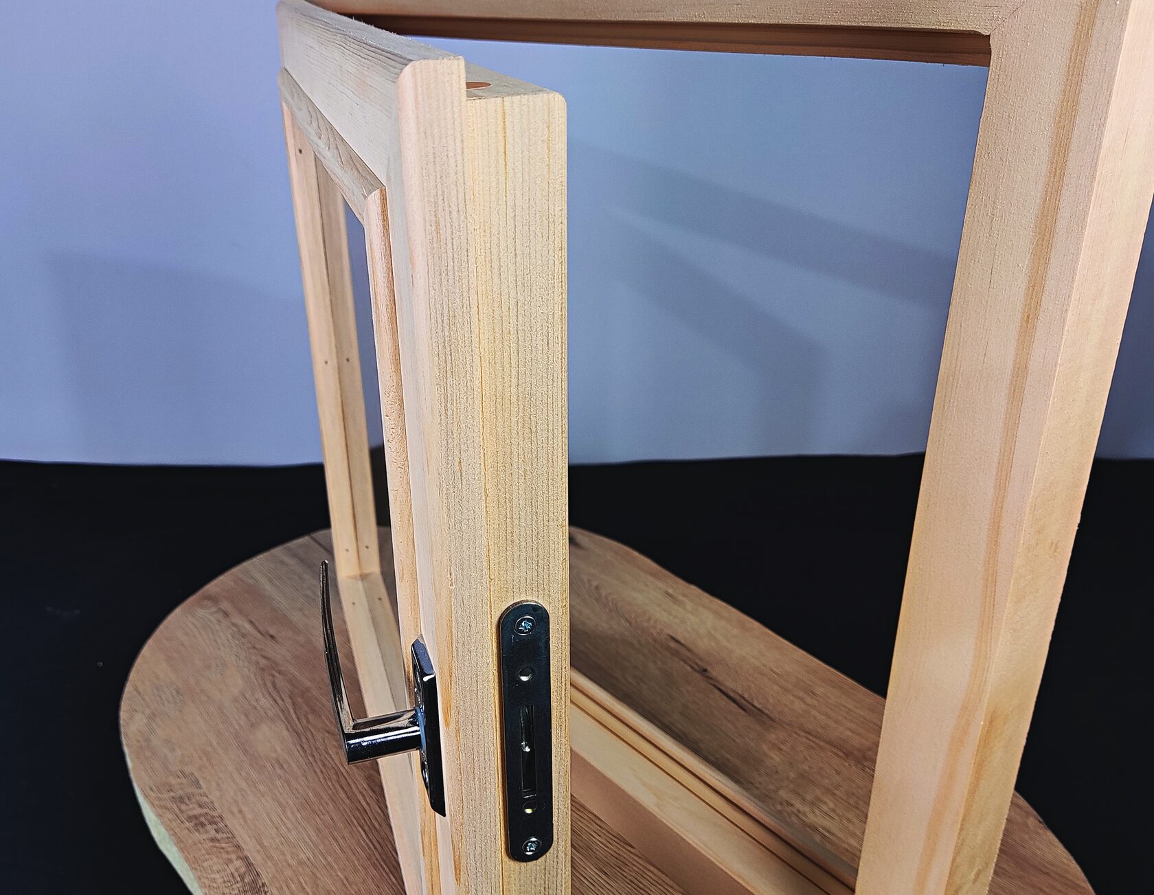 окно кедр прозрачный стеклопакет