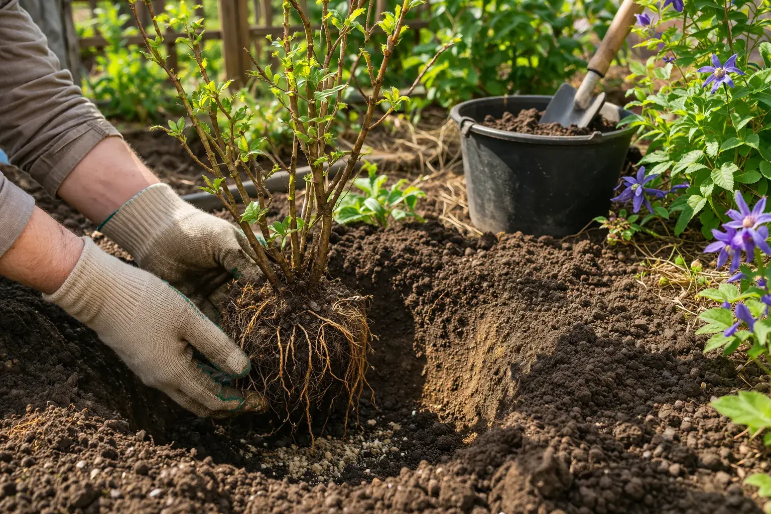 Посадка клематиса весной