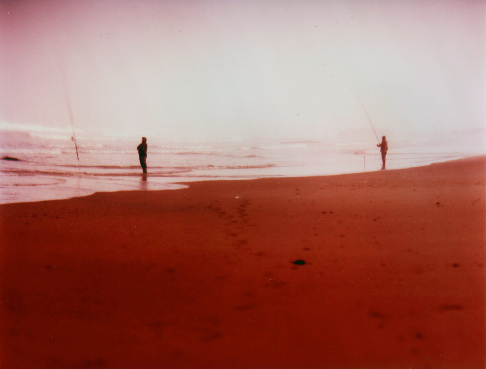Two Fishermen. Lanzarote. Color Negative 4 ×5 inch.