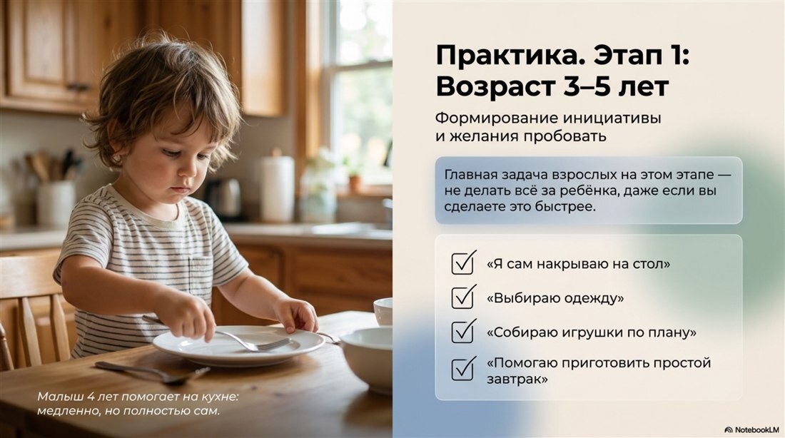 Практика для возраста 3–5 лет