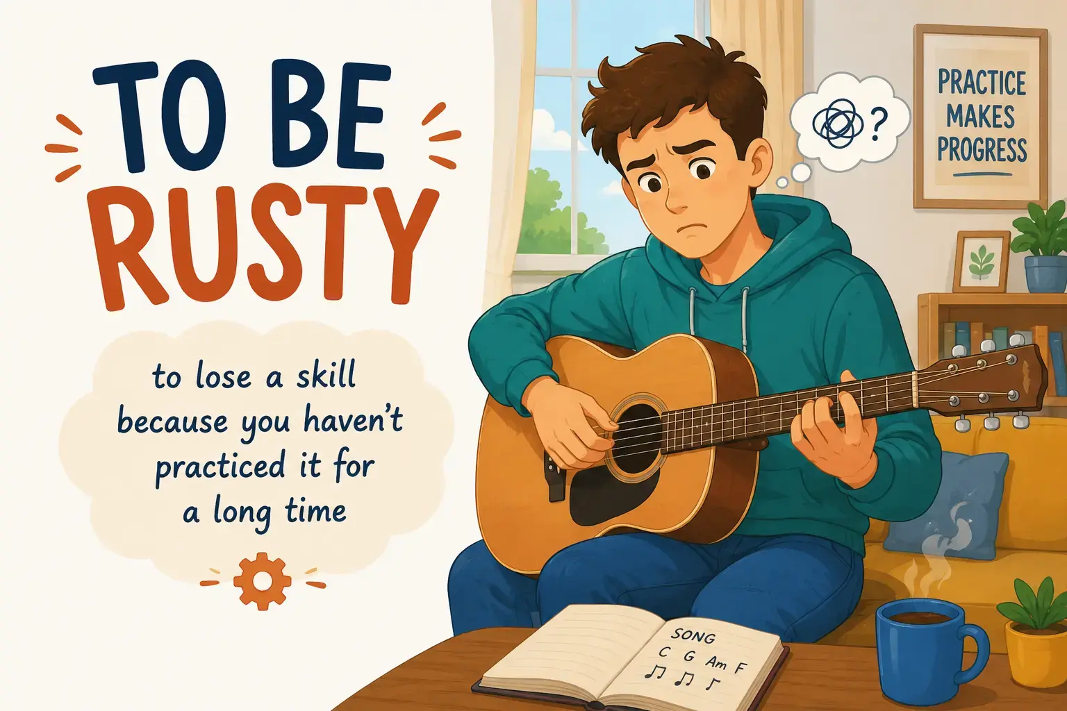 to be rusty