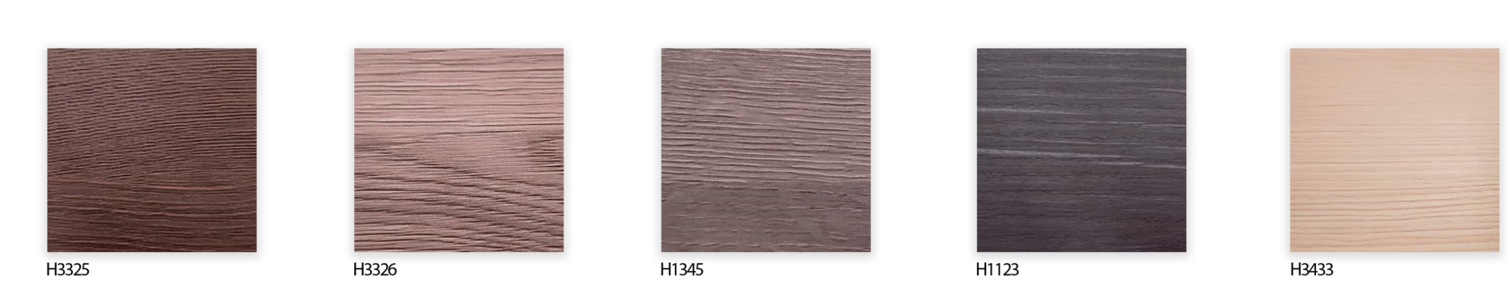 Виды материалов для полок гардеробной системы MODENA