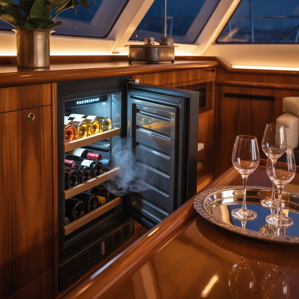 Холодильники на яхте Ibiza