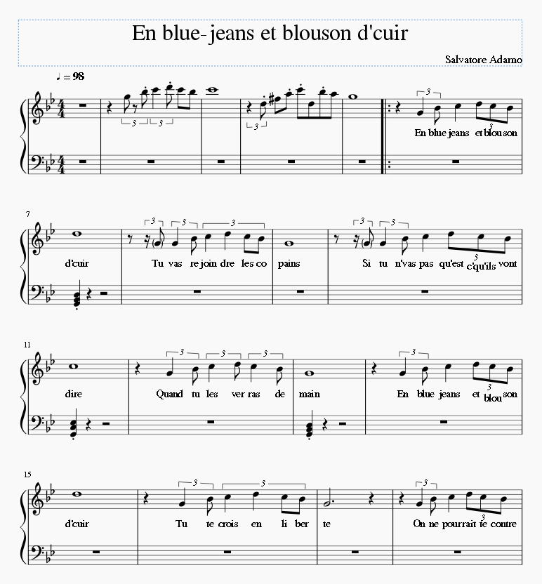 En blue jeans et blouson d'cuir