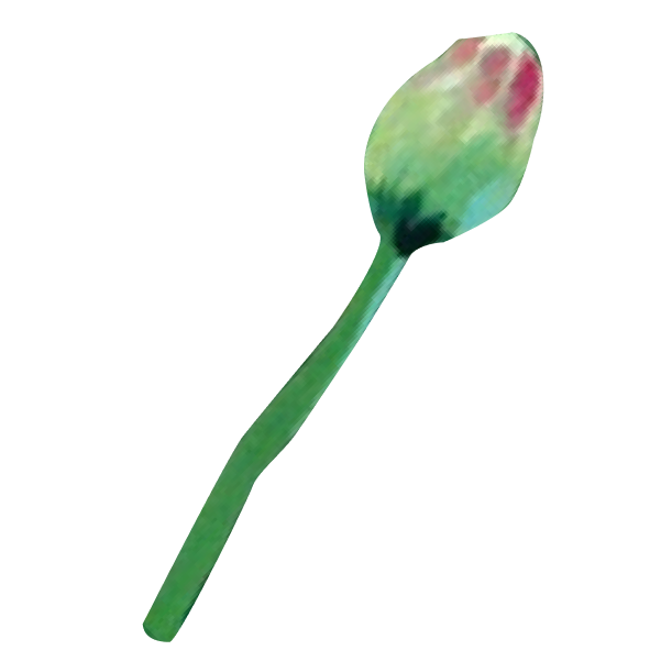 a pink bud on a stem