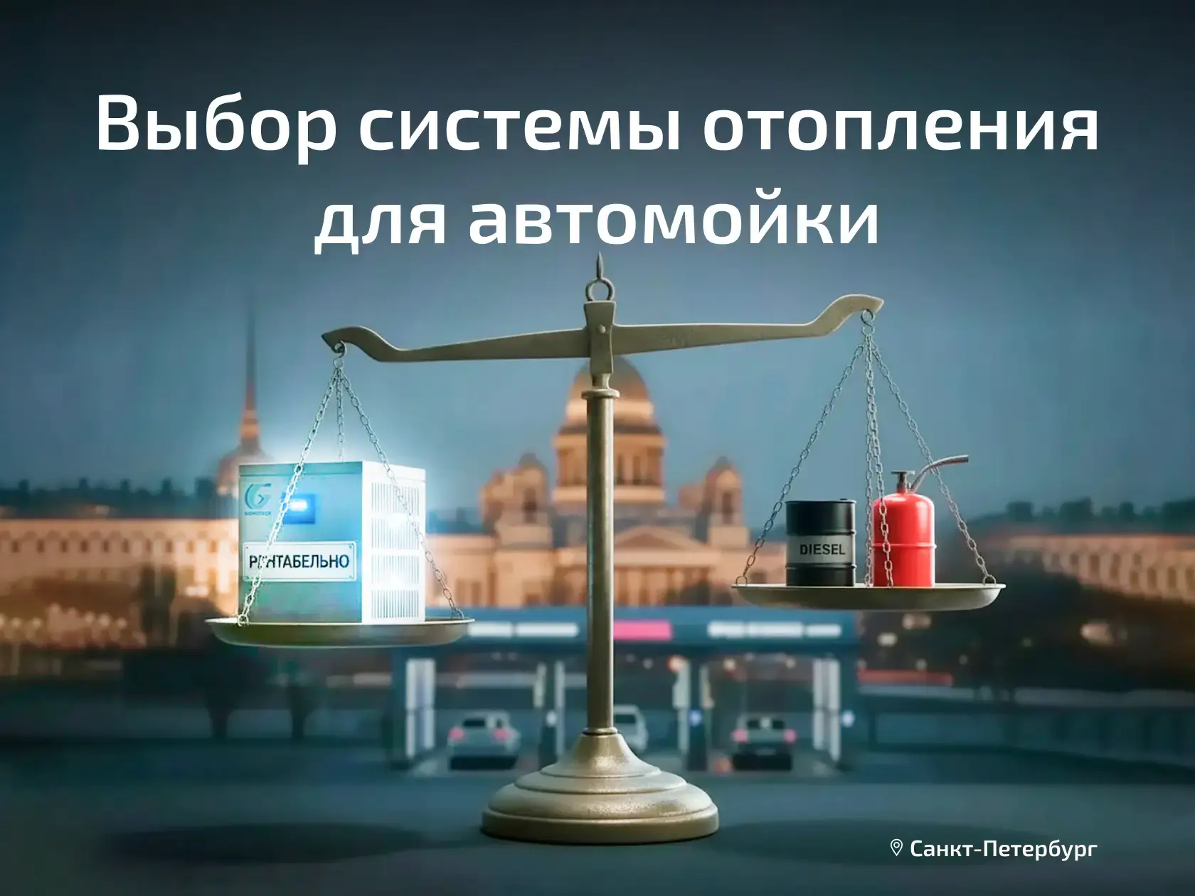 выбор системы отопления для автомойки