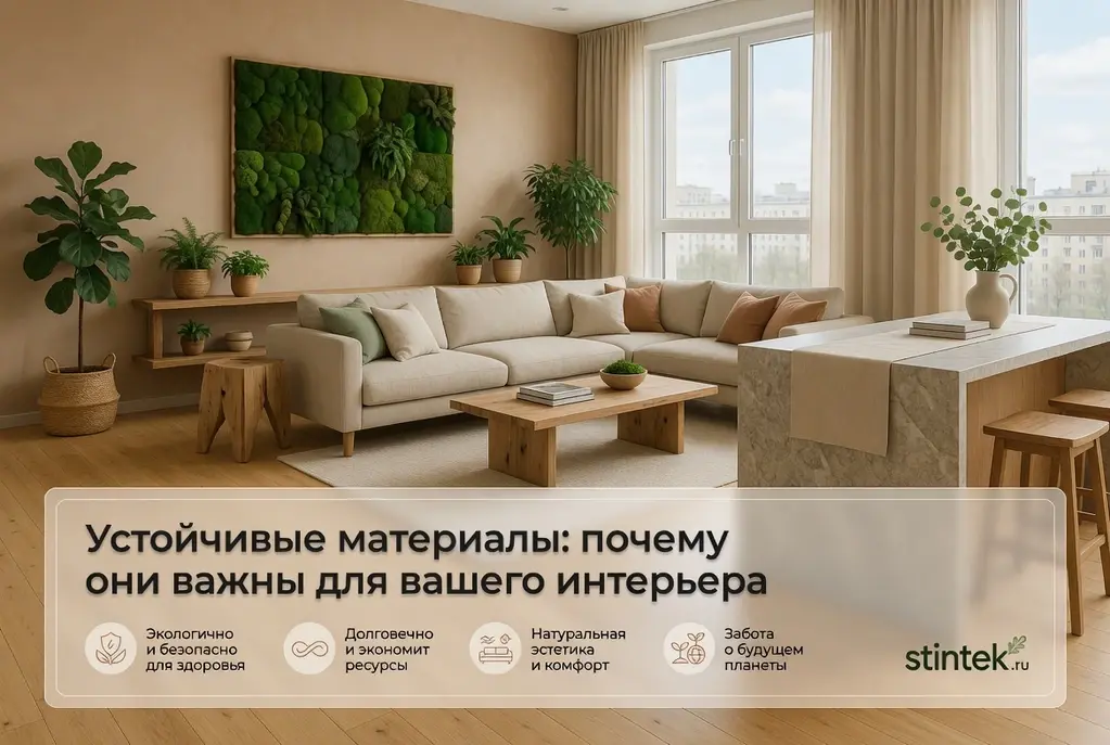 Устойчивые материалы: почему они важны для вашего интерьера