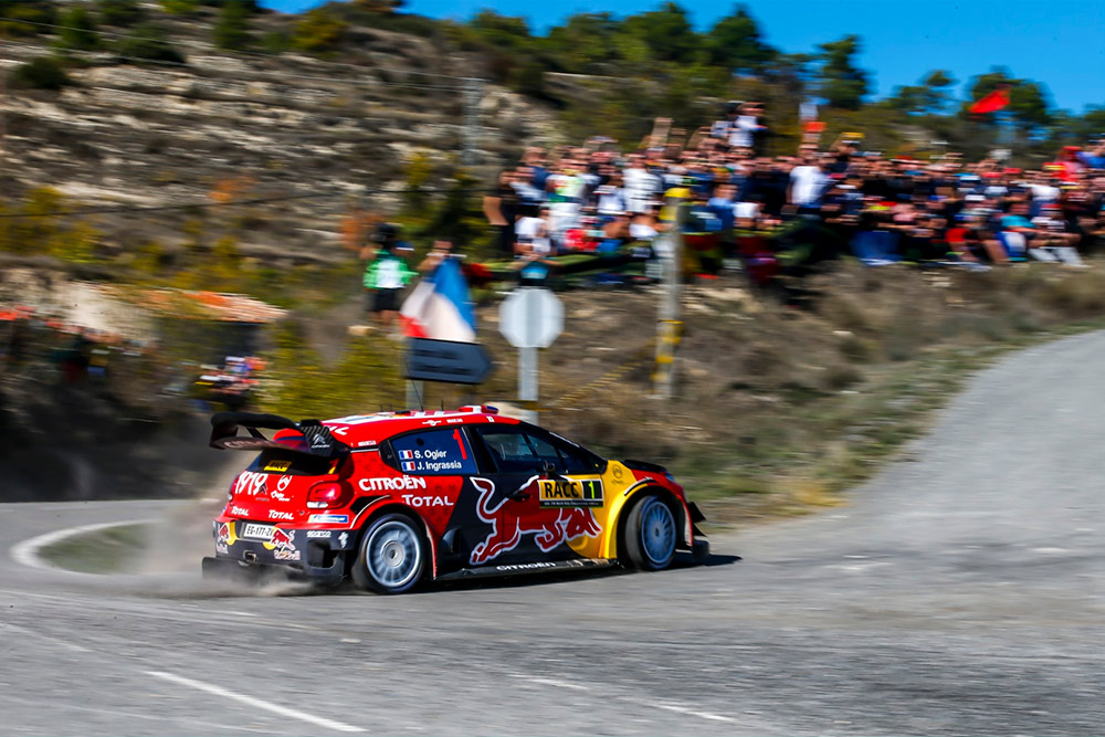 Себастьен Ожье и Жюльен Инграссиа, Citroën C3 WRC (EG-177-ZW), ралли Каталония 2019