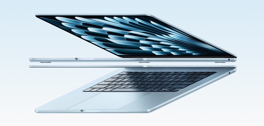 макбук аир голубой