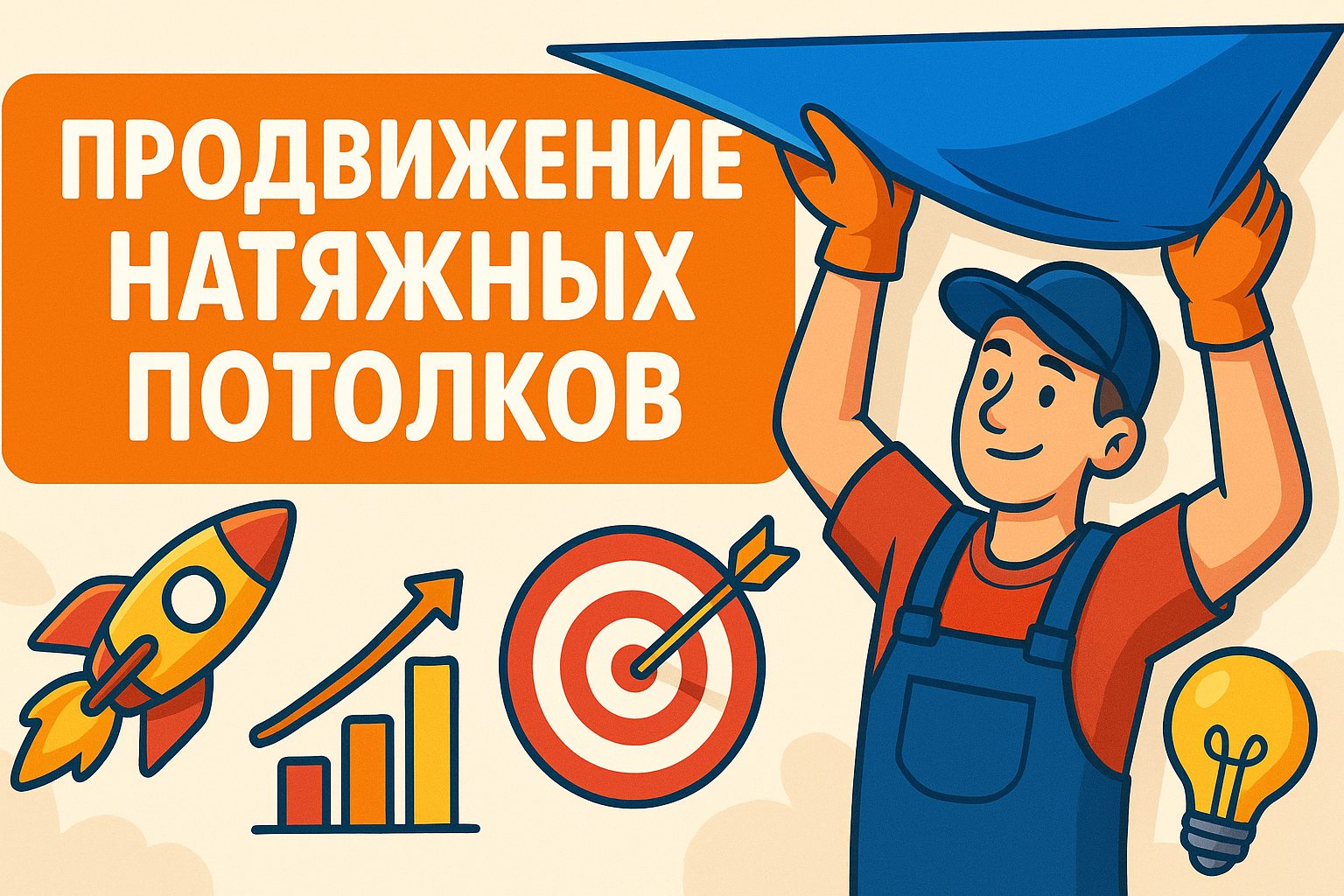 Топ фишки продвижения услуг натяжных потолков - от SEO до таргета с цифрами и кейсами
