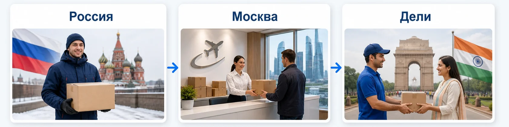 Отправить посылку в Дели из России