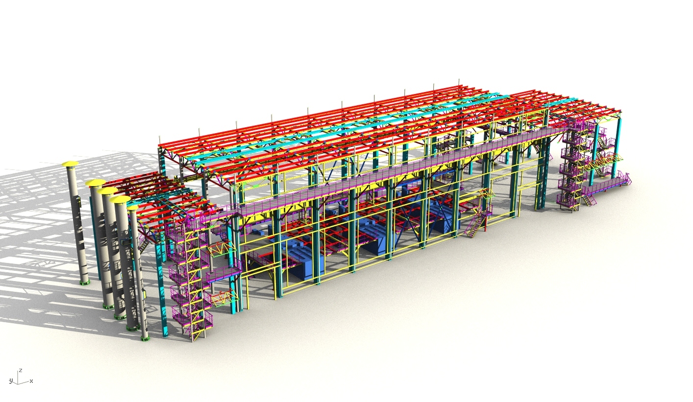 Техстройпроект. Разработка км в Tekla structures.