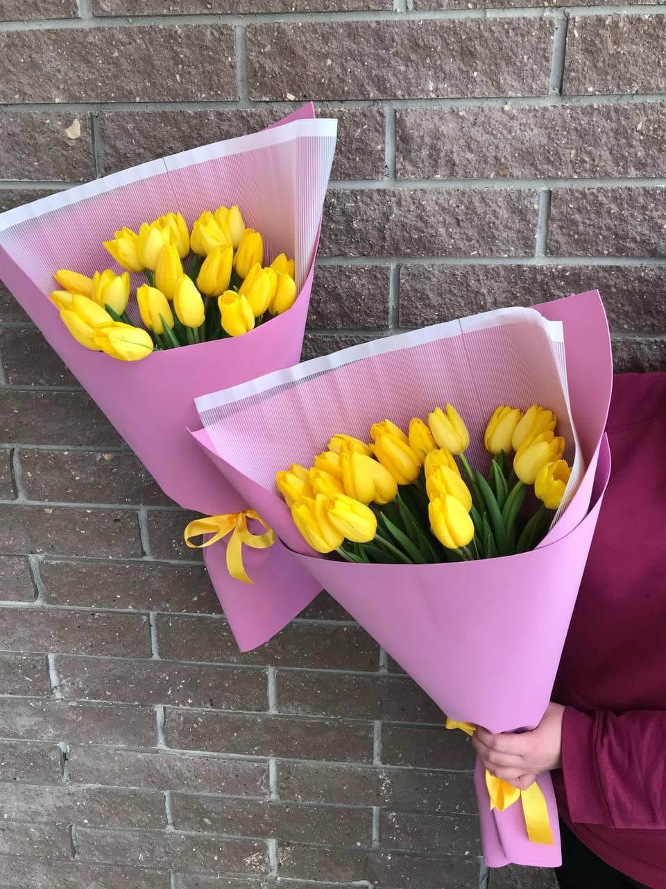 Букет цветов. Жёлтые тюльпаны для близких людей. Доставка в Нижнем Новгороде в любое время