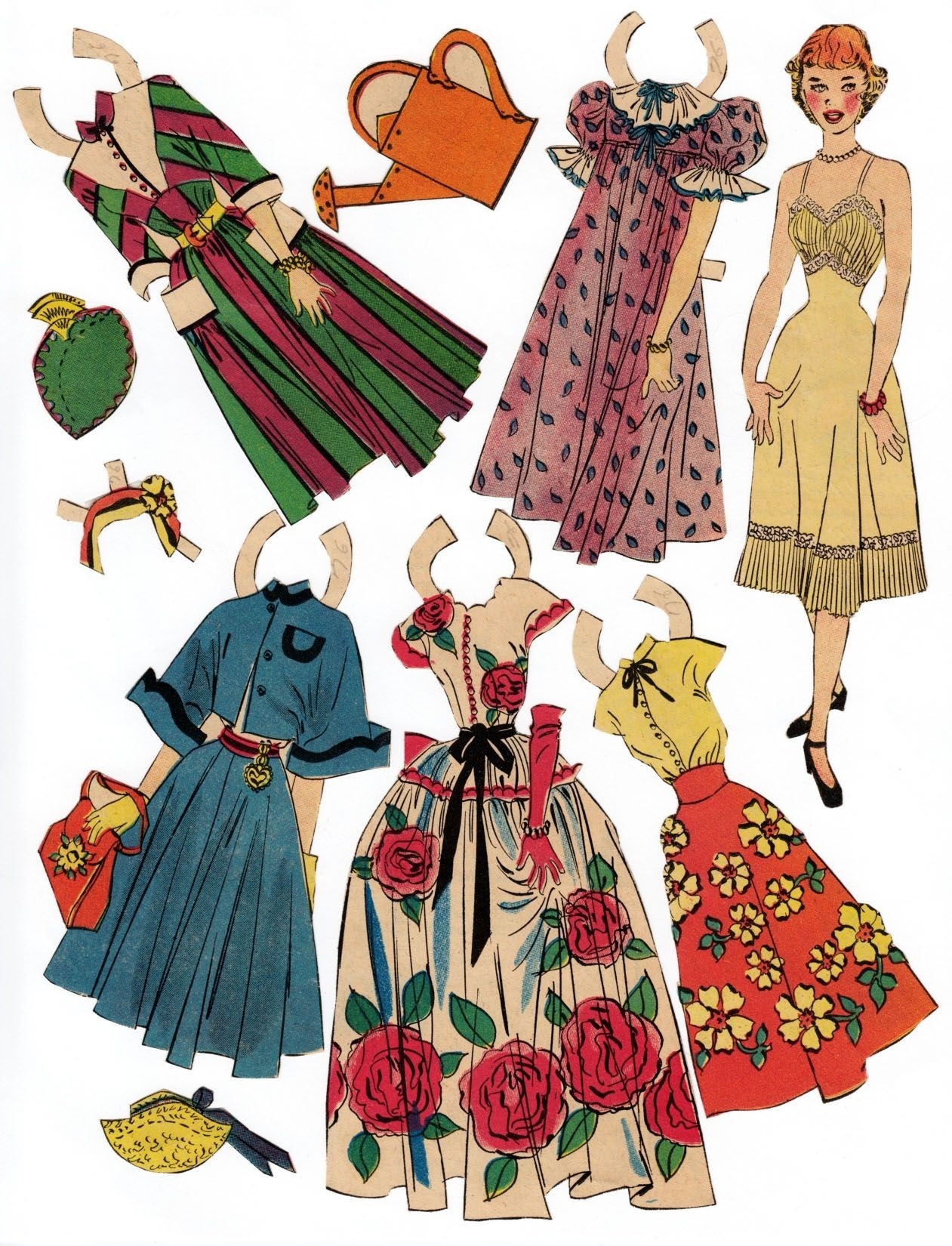 Ретро дкукла с одеждой