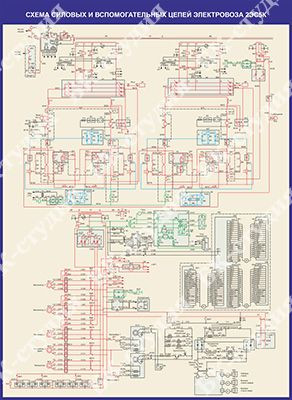 Силовая схема электровоза 2эс5к