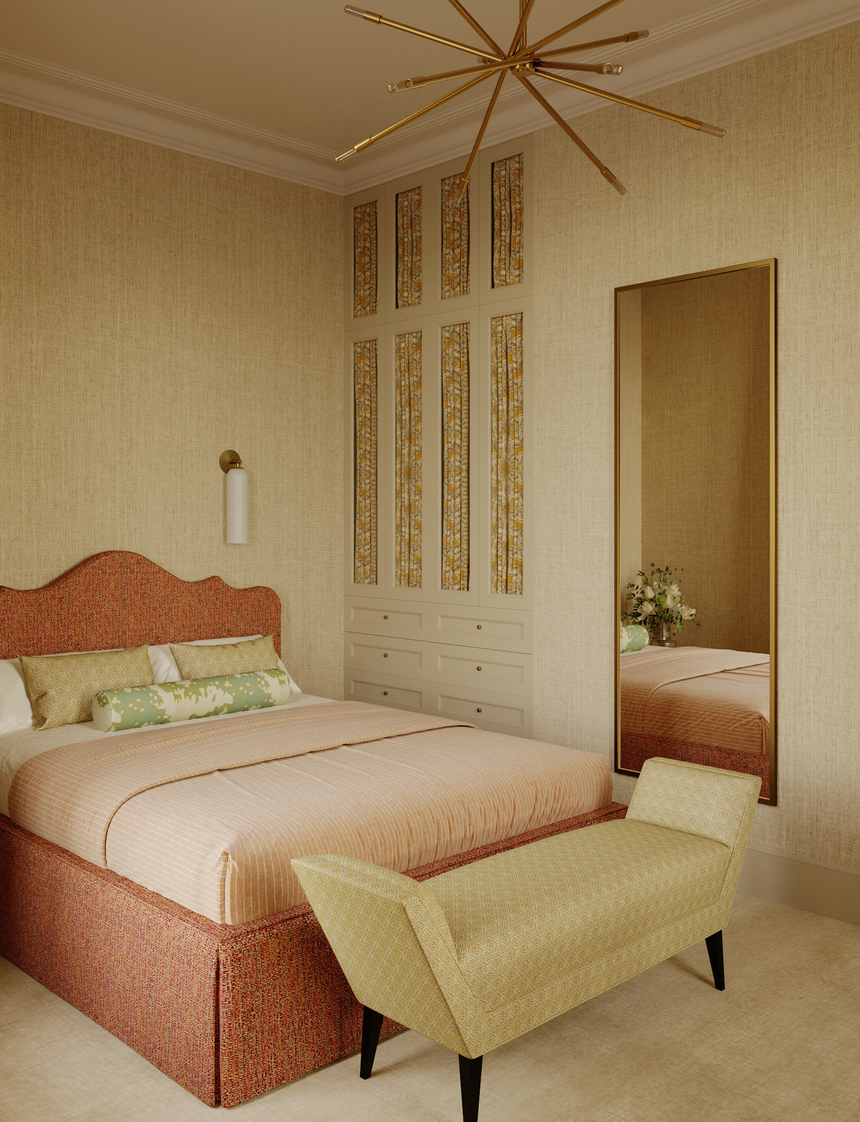 Гостевая комната в загородном доме. Дизайнер Екатерина Фёдорова