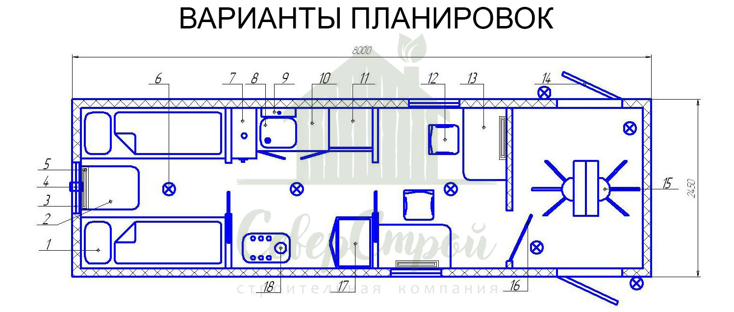 Пост охраны план