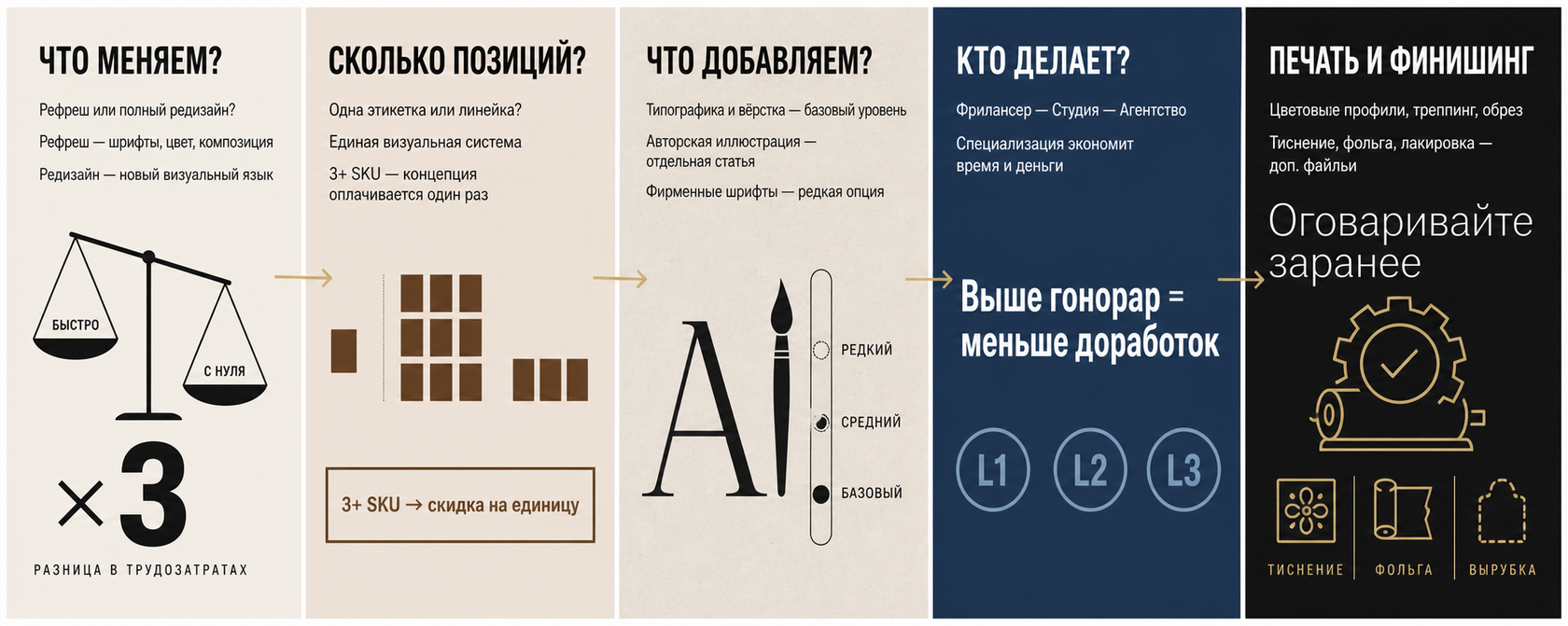 Факторы, влияющие на стоимость редизайна