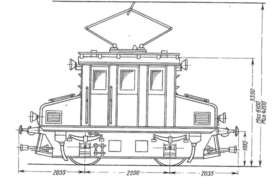 Чертеж электровоза ГЭТ