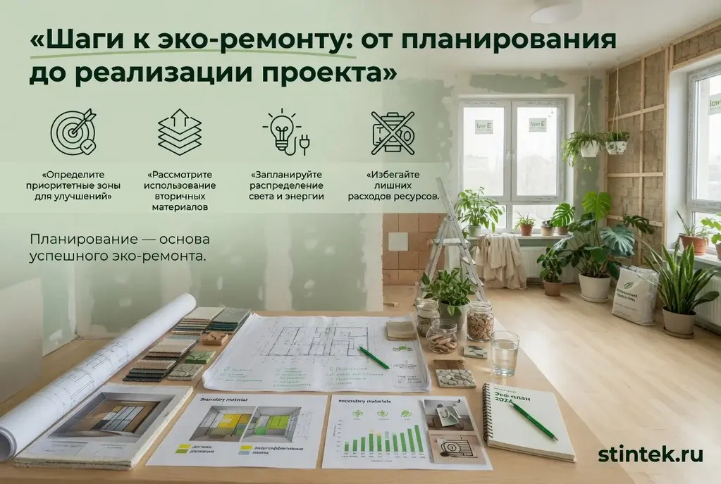 Шаги к эко-ремонту: от планирования до реализации проекта