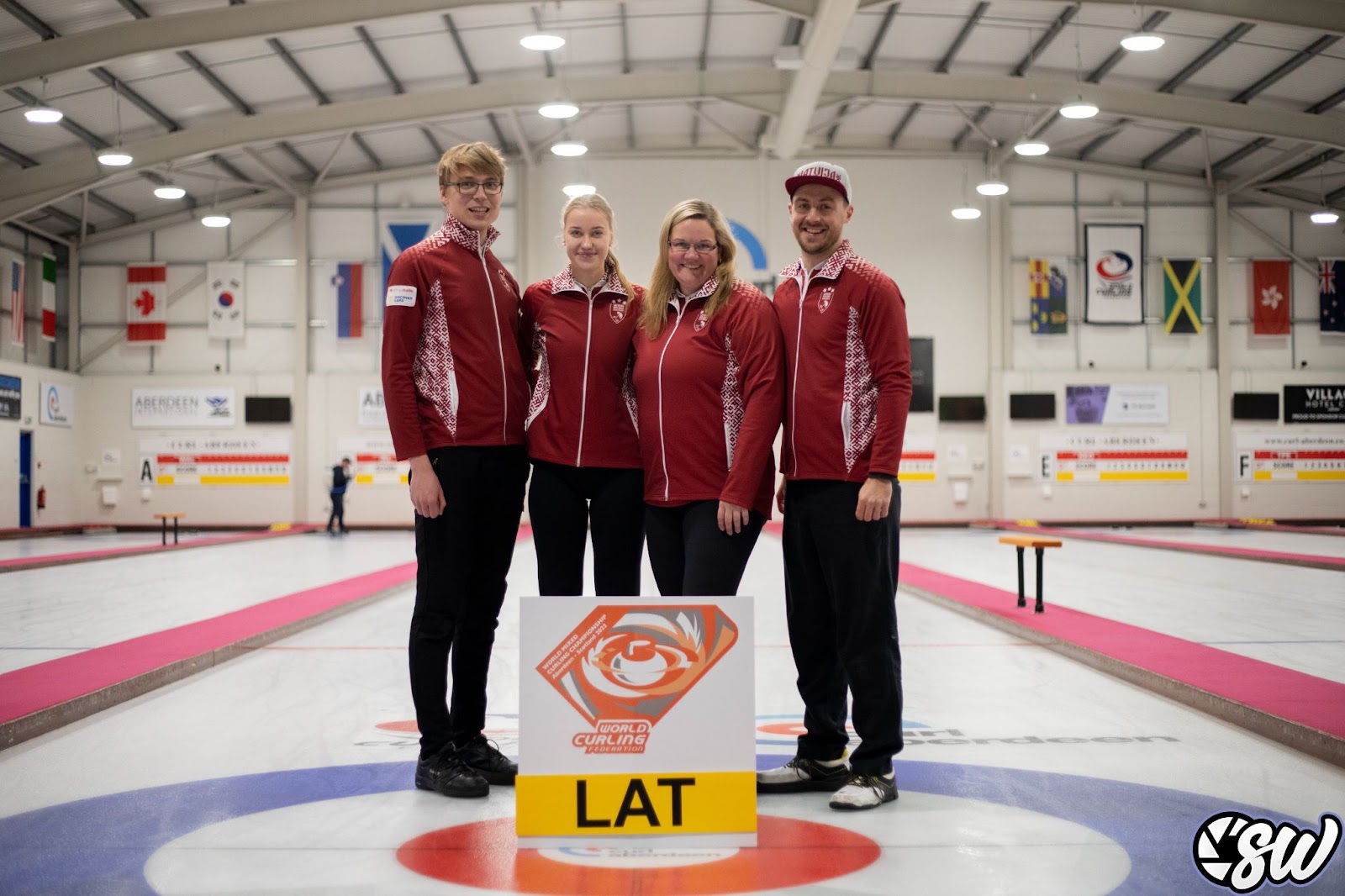 DiscoverCars-Sponsored Latvian National Curling Team Competed in the World Mixed Curling Championship