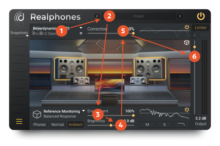 How to quickly set up Realphones 2