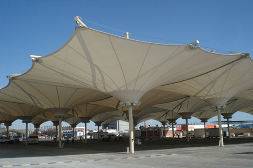 ТентШатер.рф Мембранный навес 20x20