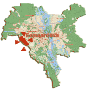 Карта киева по районам