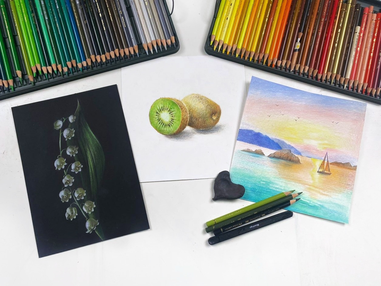 Онлайн-курс «Знакомство с цветными карандашами»