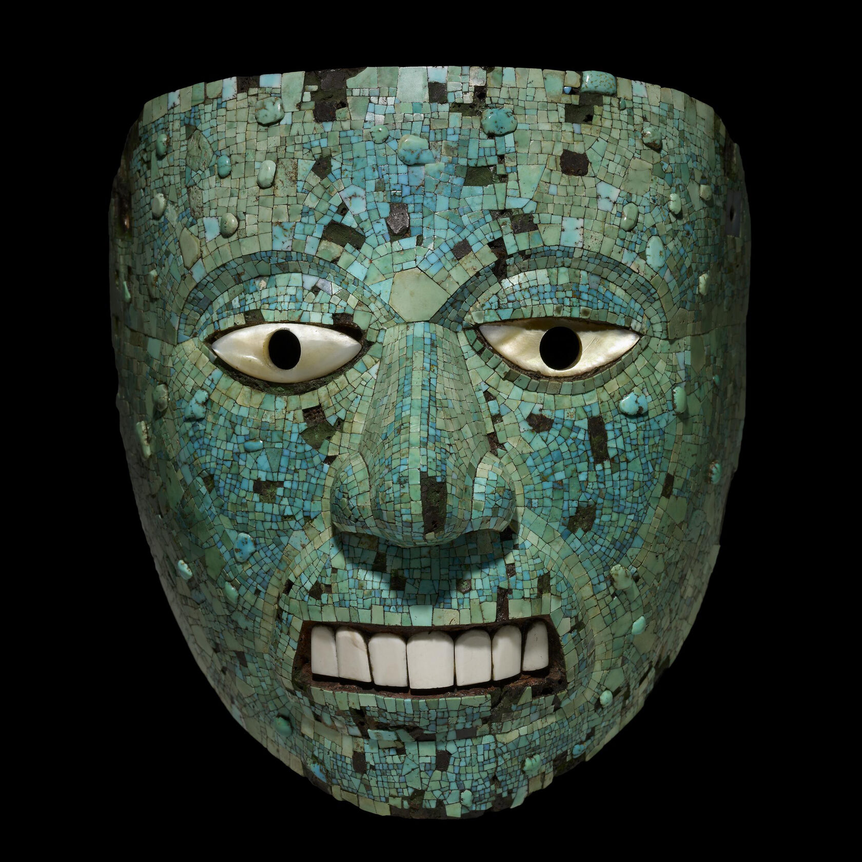 Маска Шиутекутли. Ацтеки, миштеки, 1400-1521 гг. н.э. Коллекция The British Museum.