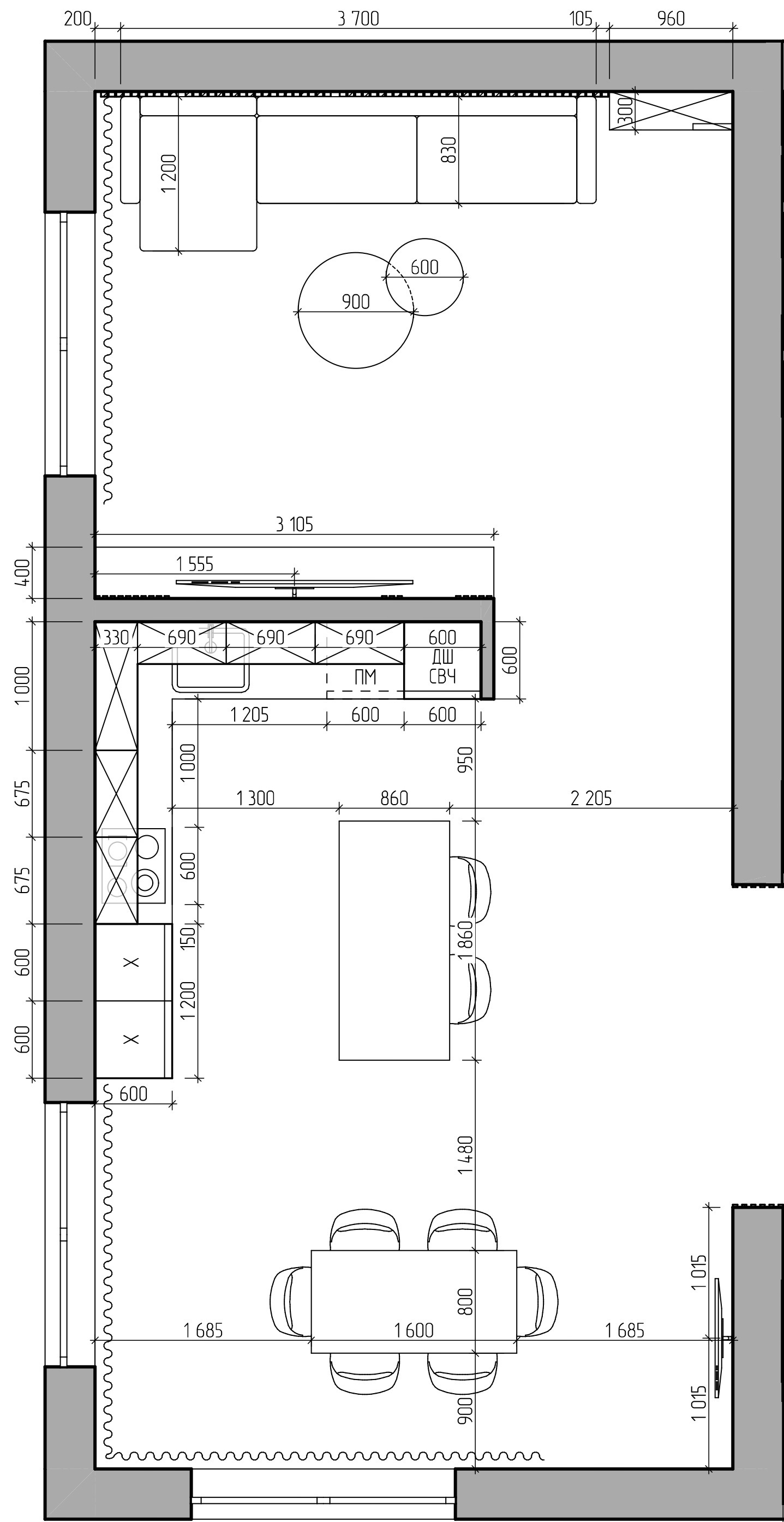 дизайн кухни симферополь