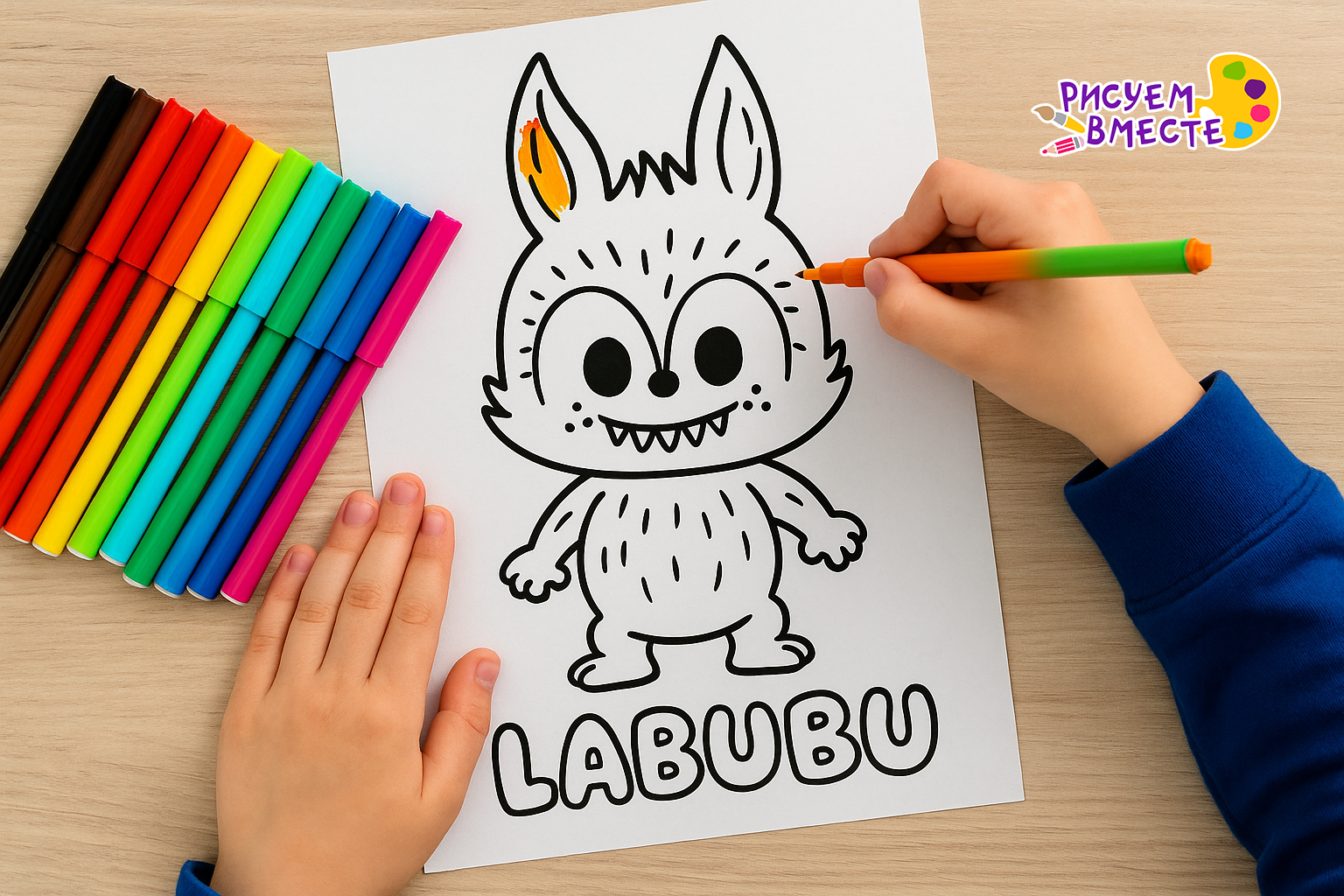 Лабубу раскраска скачать бесплатно — всё о трендовых игрушках-монстрах
