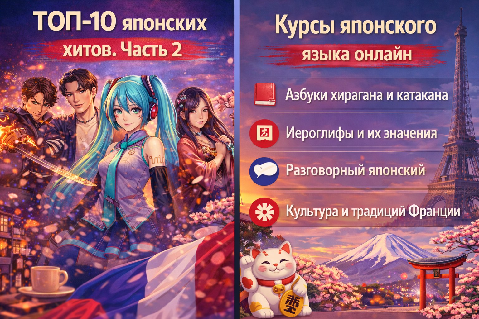 Самые популярные японские песни. Часть 2