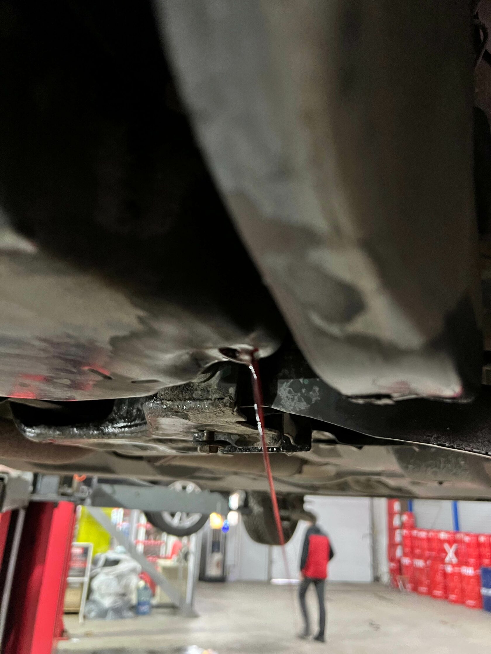 Выставление уровня масла