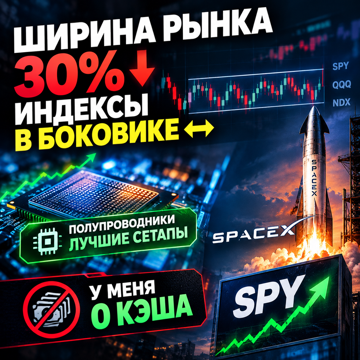 SpaceX, SPY 3x, UPRO. Новый выпуск Тренд Альфа