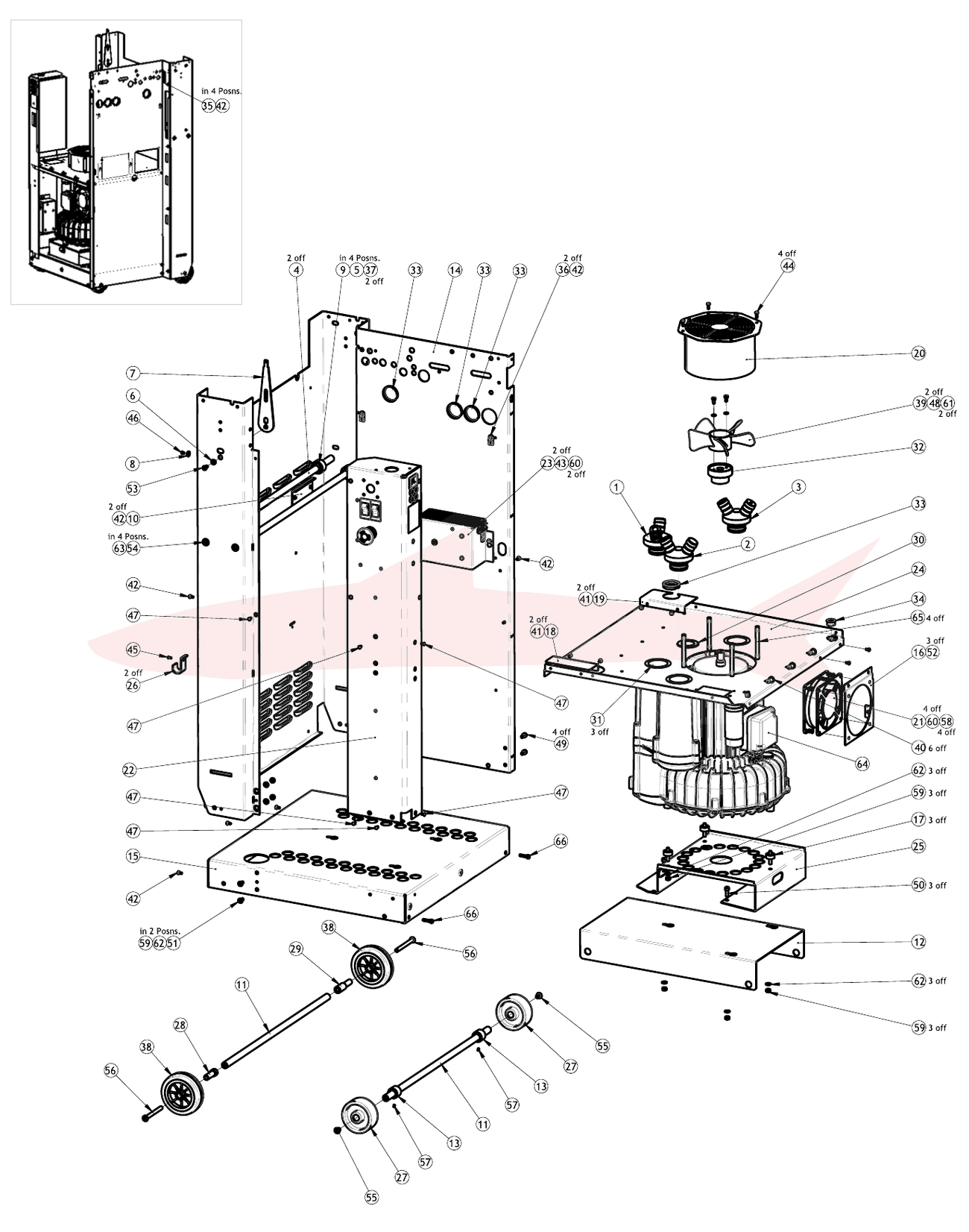 Morgana AutoCreaser Pro 50 7-01-28 Main Assembly 60Hz — схема деталей