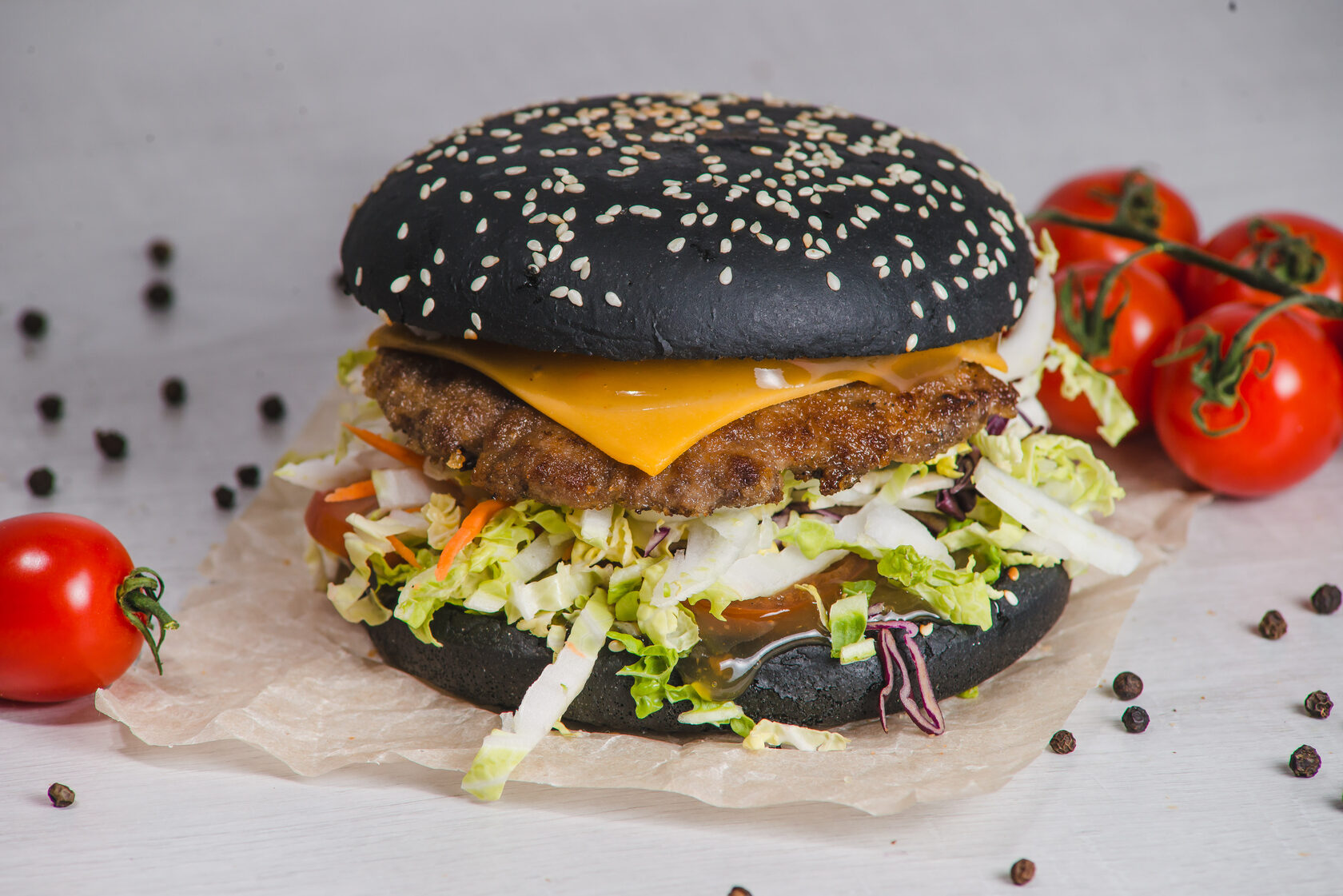 Black burger