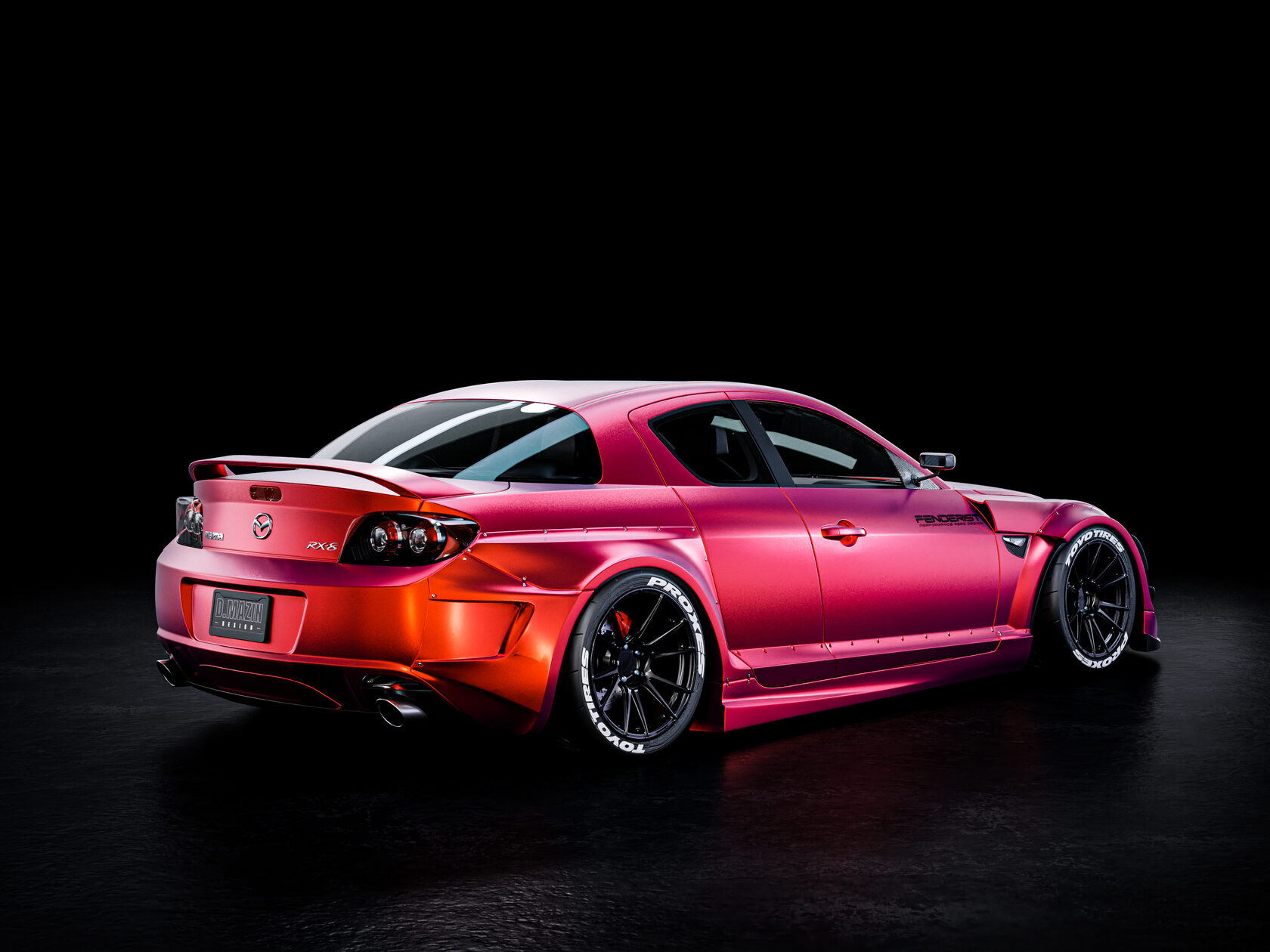 FENDERIST SPEC S 50mm fender flares kit / WIDE BODY KIT Mazda RX8 2008