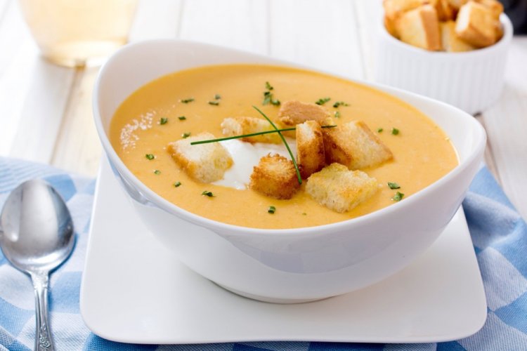 Рецепт: сырный крем-суп