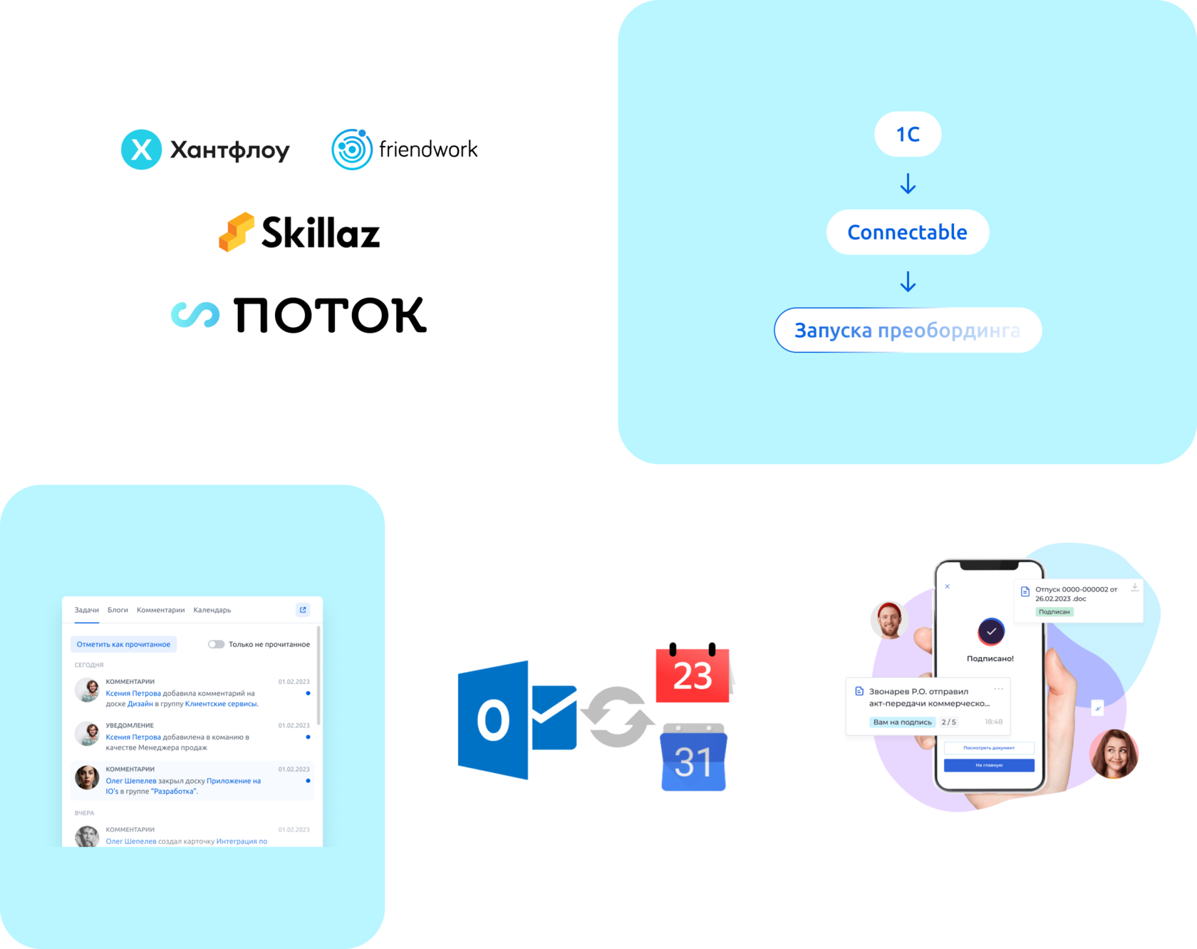 Connectable онбординг – Адаптация новых сотрудников