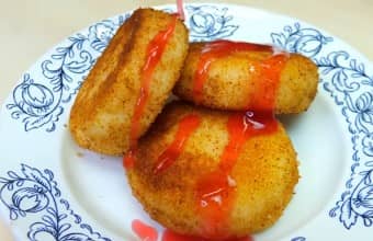 Приготовление манных биточков на сковороде: шаг 12