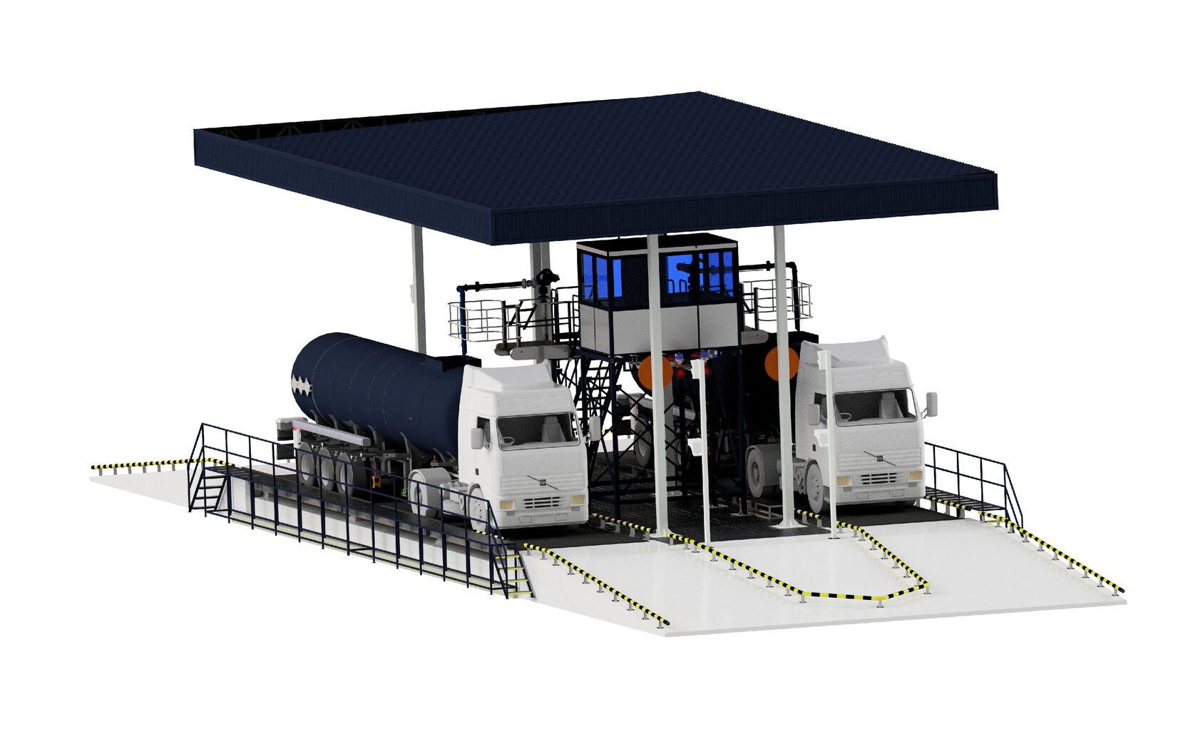 Битумное оборудование. Складские ворота для фуры. Картинка загрузки. Разгрузка контейнеров. 4.