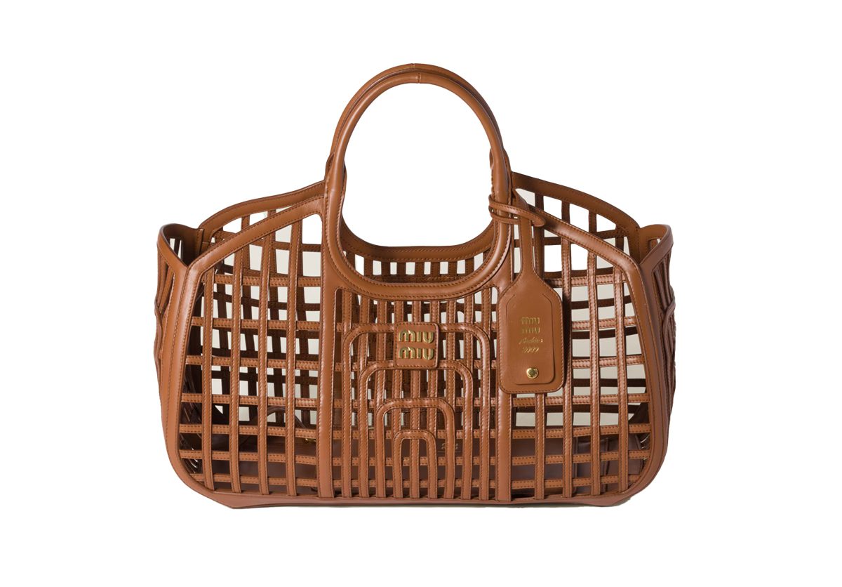 miu miu Leather basket