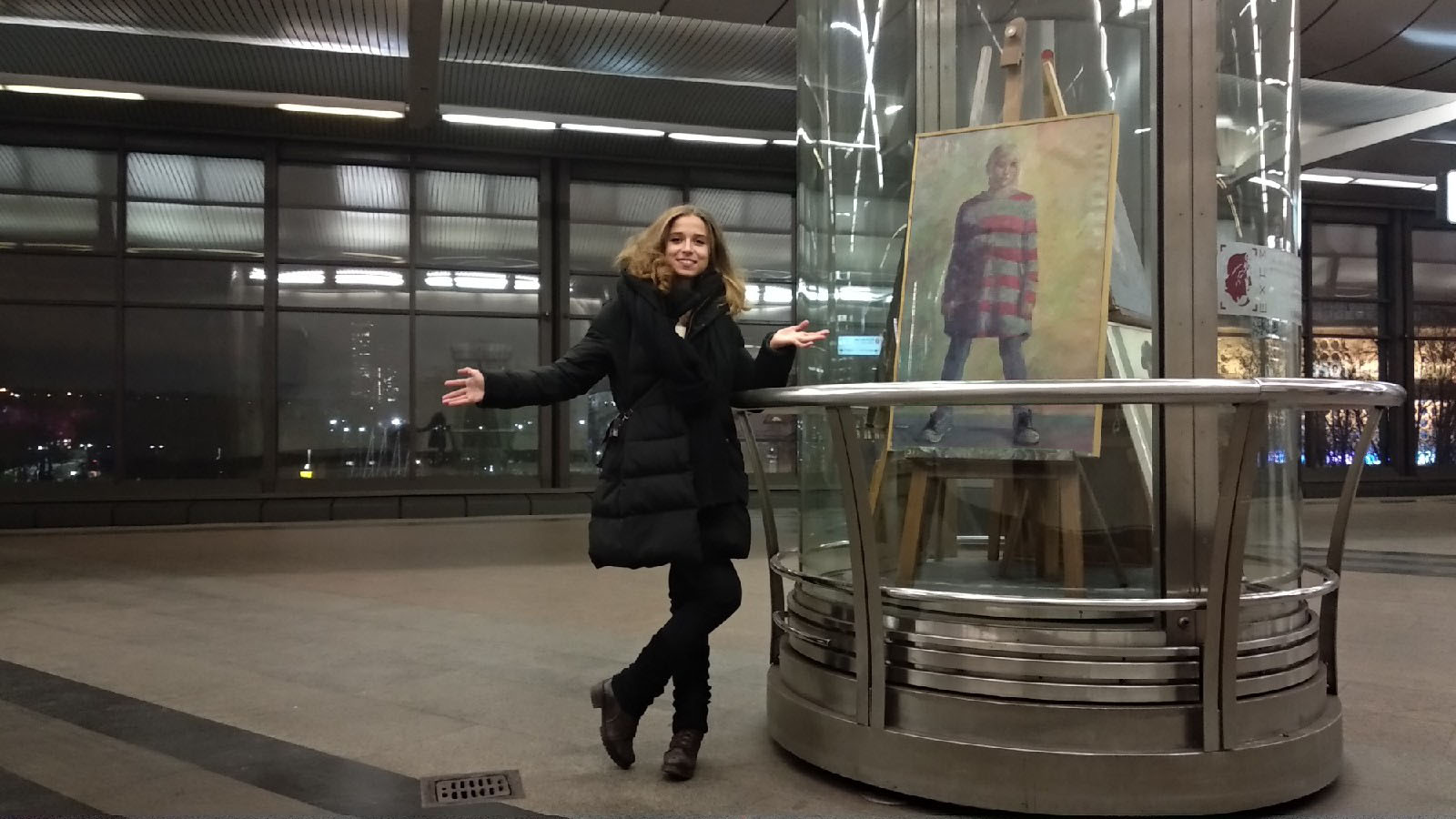 выставка в метро, Воробьевы горы, ВЛАДИСЛАВА ЗБИЦКАЯ