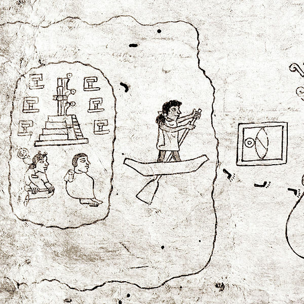 Кодекс Ботурини. Написан на бумаге аматль. Коллекция Museo Nacional de Antropología, México.
