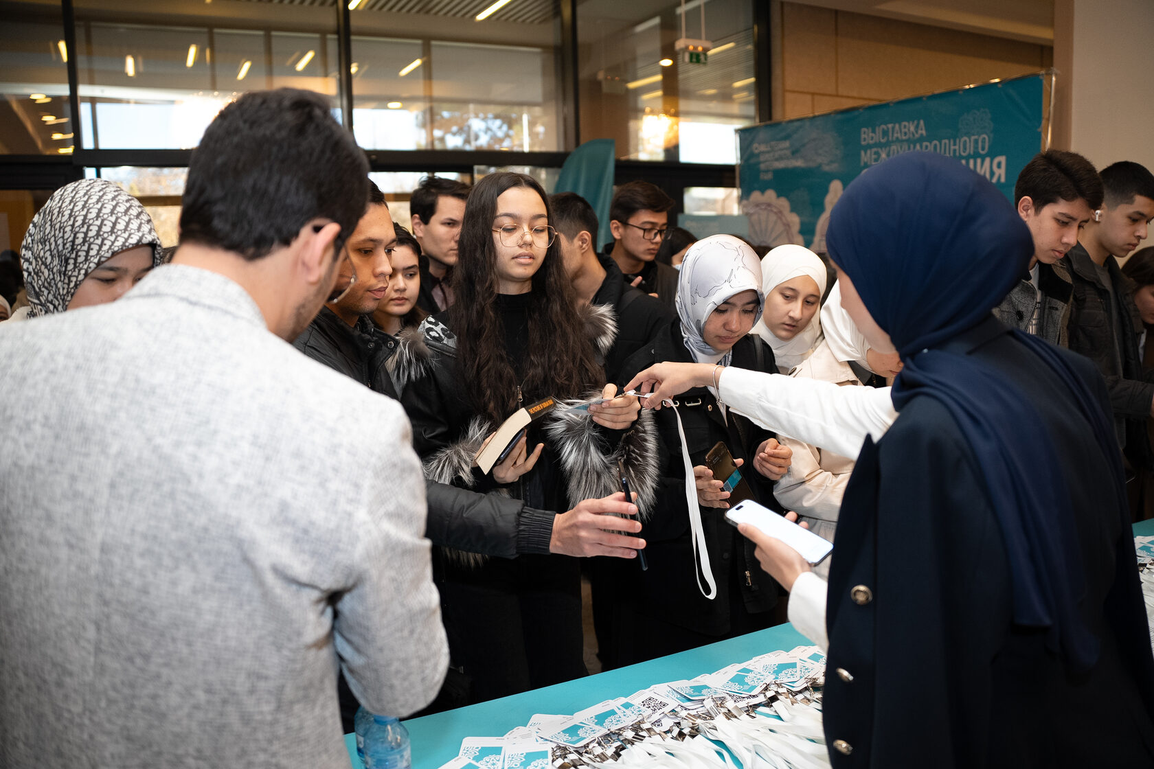 Students and families at Global Future Expo
