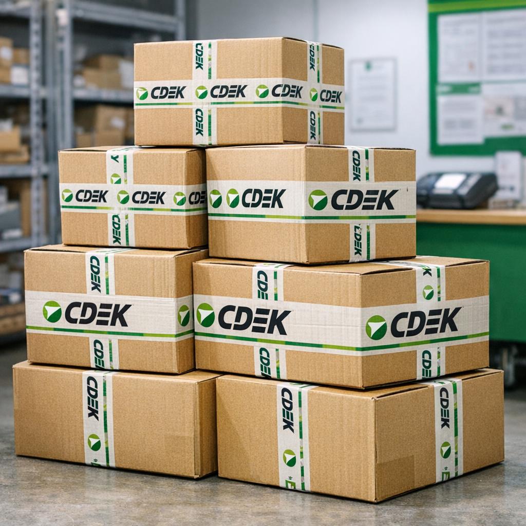 Коробки СДЭК на складе